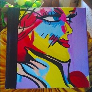 Original art on canvas with acrylic paint